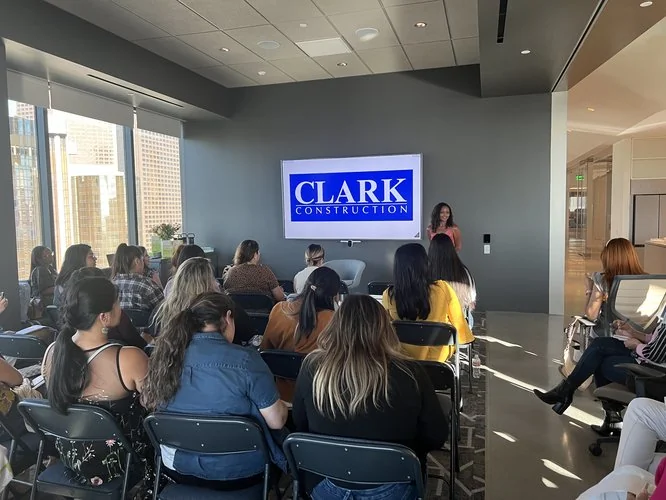 Corporate wellness event at Clark Construction